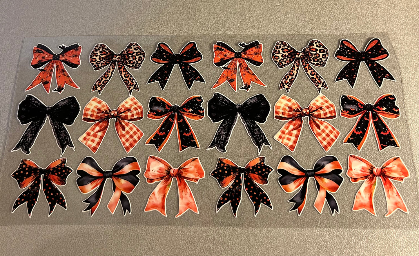 Halloween Autumn Bows 16oz UVDTF Wrap