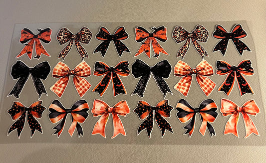 Halloween Autumn Bows 16oz UVDTF Wrap