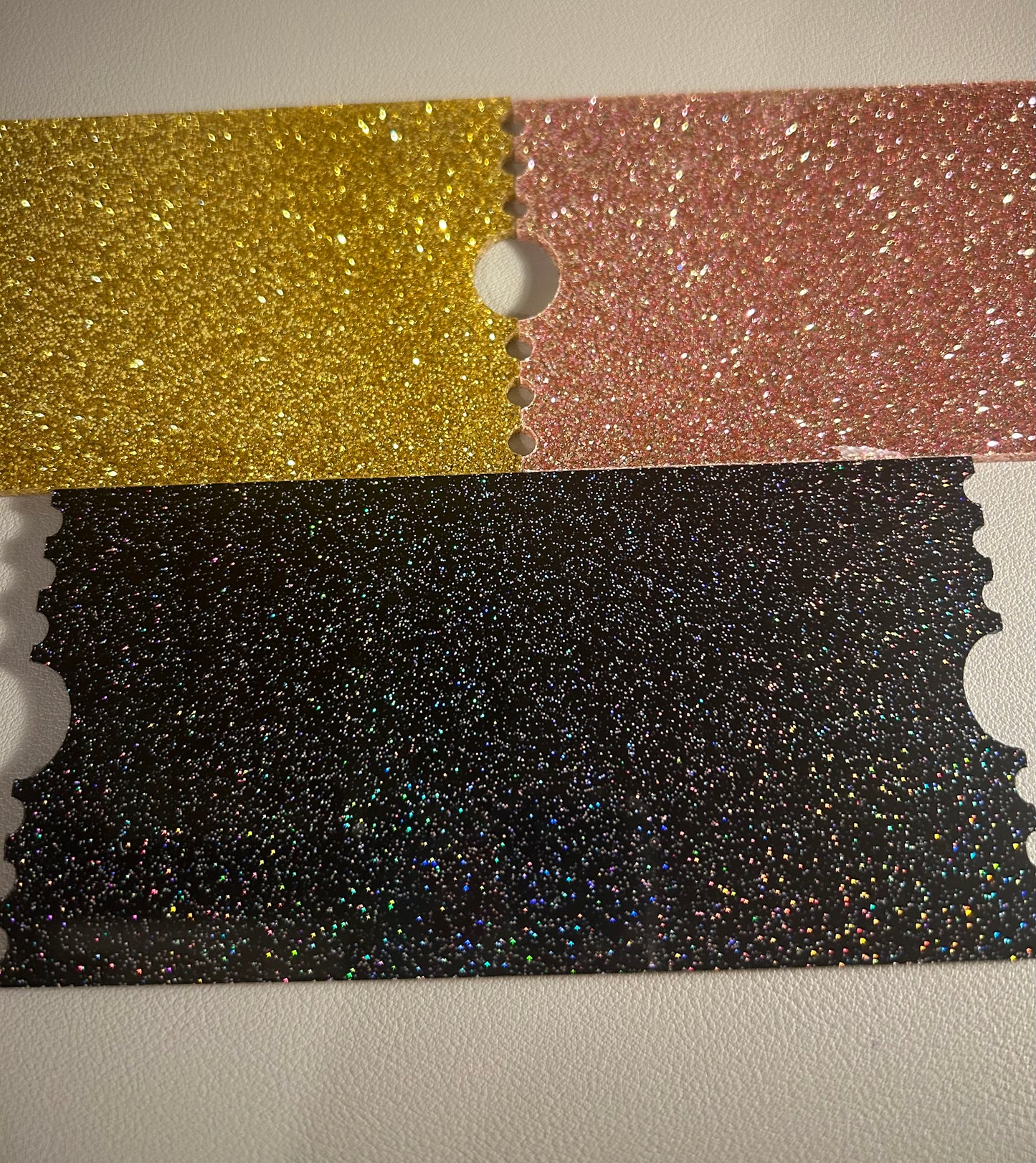 Tickets Glitter Sparkle Acrylic Shape