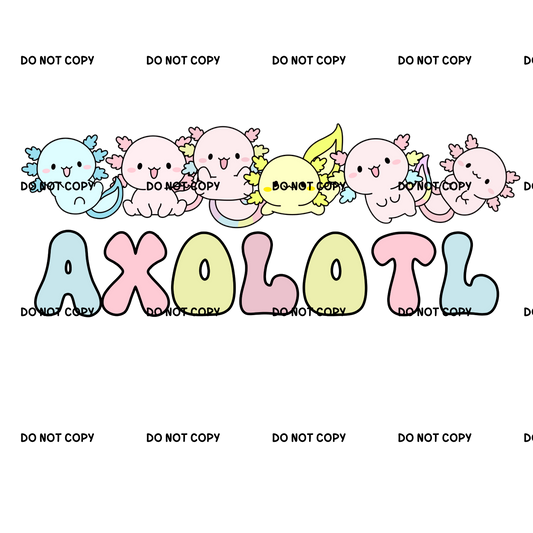 Axolotl Fabric DTF