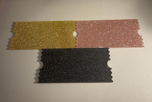 Tickets Glitter Sparkle Acrylic Shape